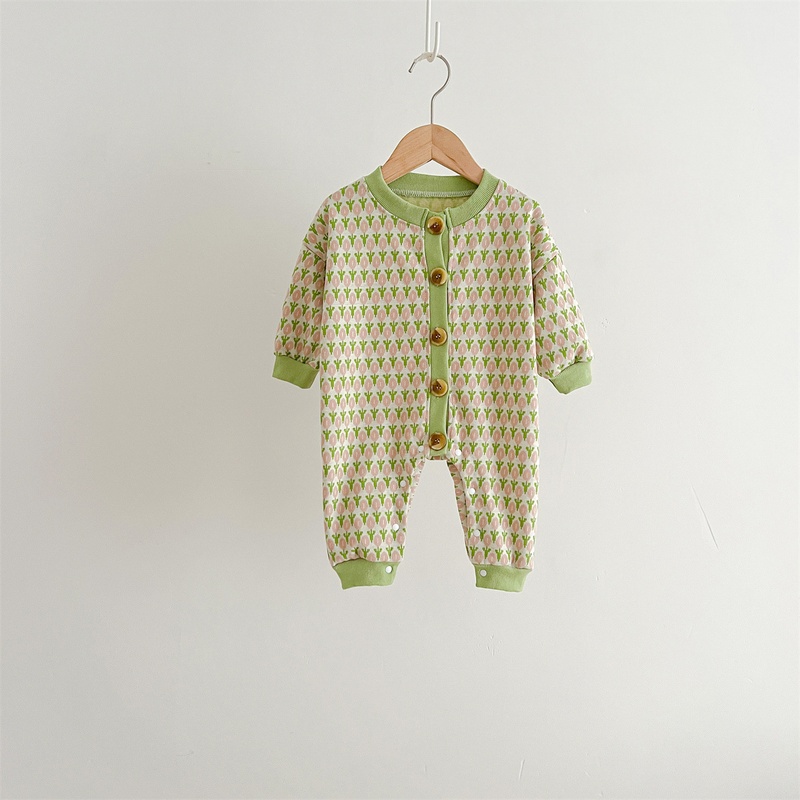 Baby Unisex Bear Long Sleeve Romper
