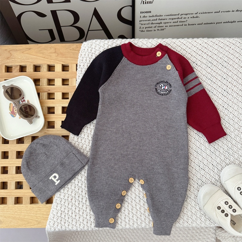 Baby Dachshund Sweater Set with Hat