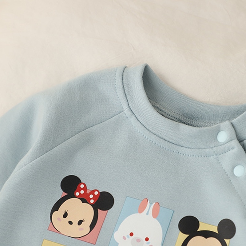 Baby Unisex Animal Print Long Sleeve Romper