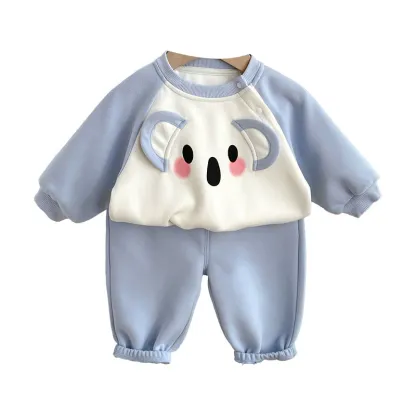 2pcs Koala  Sweatshirt and Pants Toddlers Sets