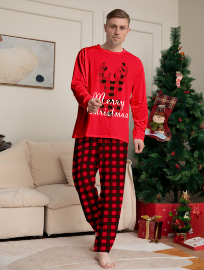 Matching Christmas Pajamas Christmas Tree Long-sleeve Pajamas Sets