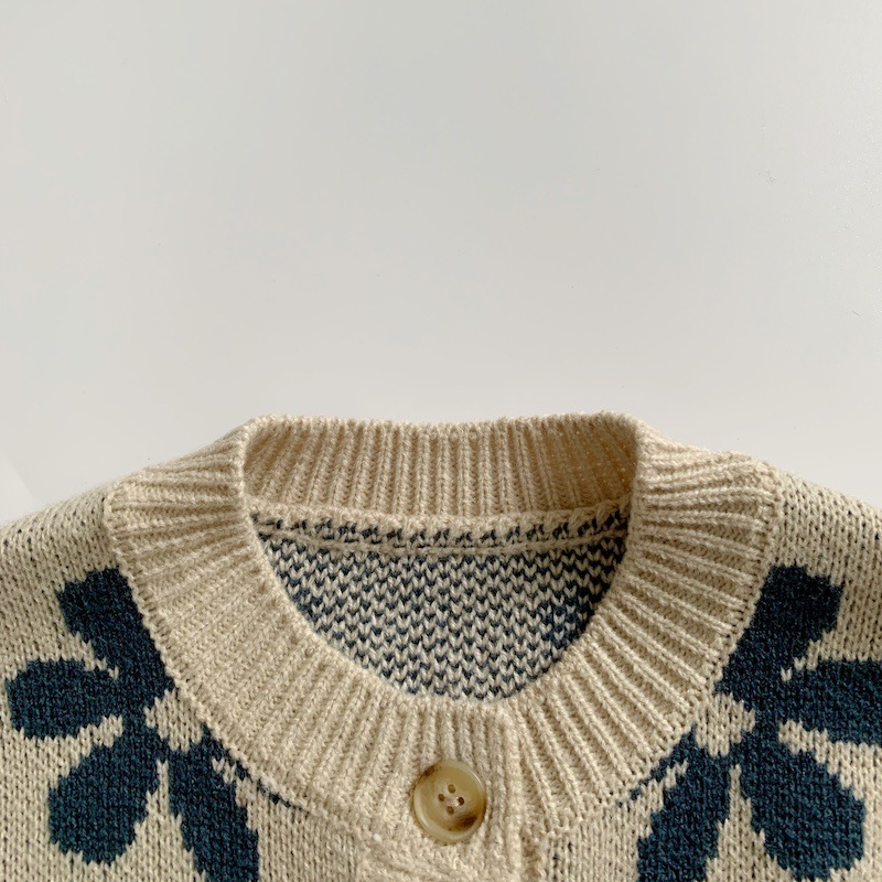 Baby Vintage Floral Knit Vest