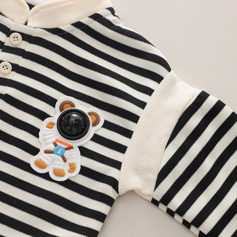 2pcs Toddler Boy Stripe Top and Pant Set