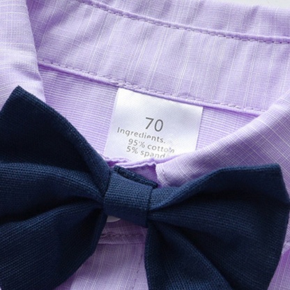 2pcs Baby Boys British Style Suspenders Set