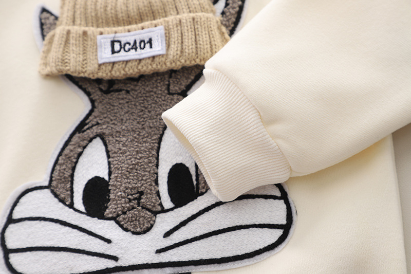 2pcs Toddler Boy Cute Bunny Top and Pant Set