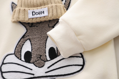 2pcs Toddler Boy Cute Bunny Top and Pant Set