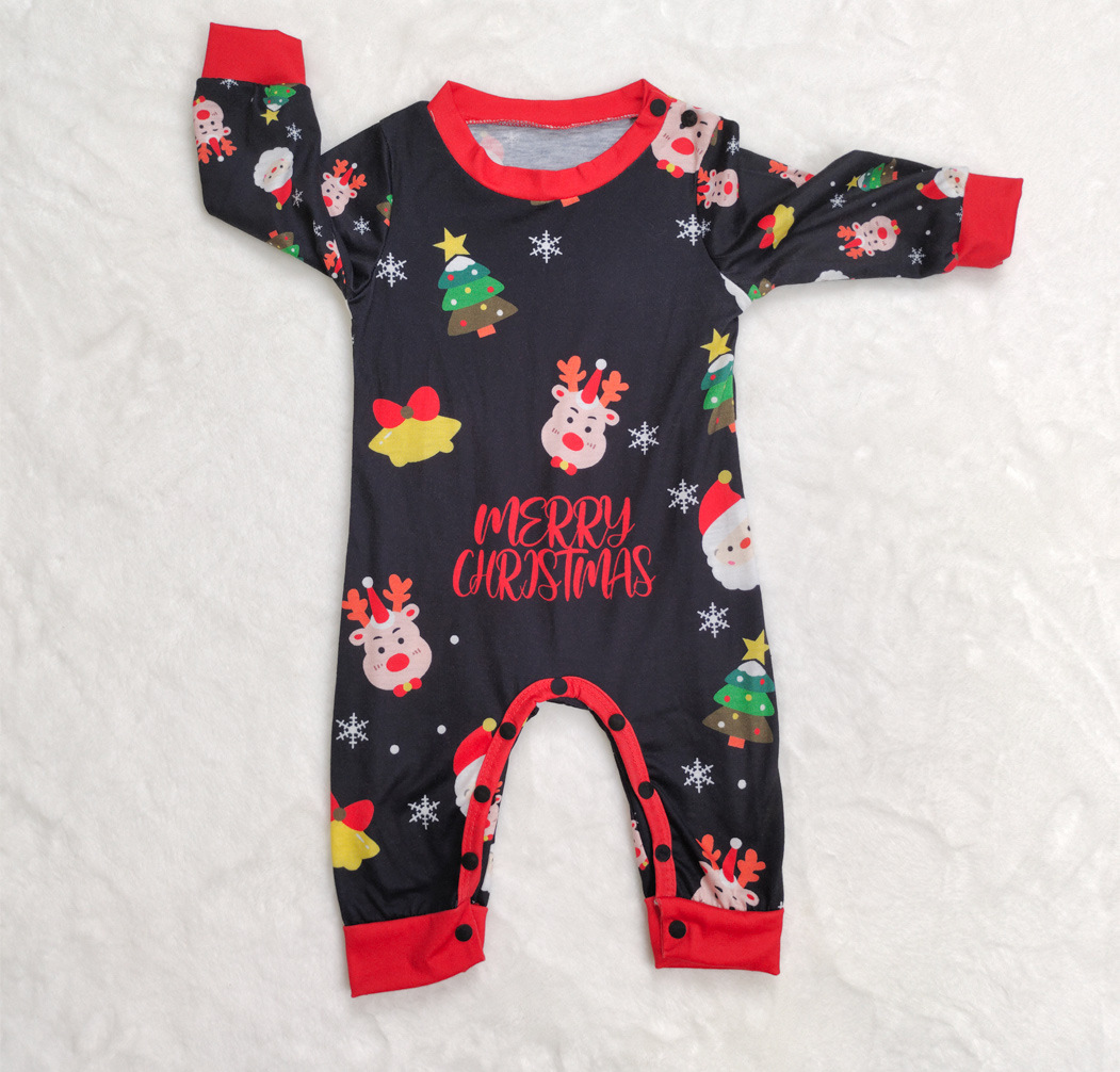 Matching Christmas Pajamas Deer Print Long-sleeve Pajamas Sets
