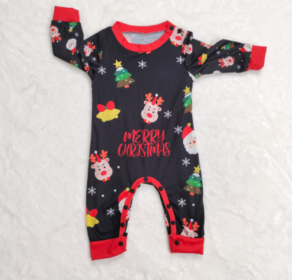 Matching Christmas Pajamas Deer Print Long-sleeve Pajamas Sets