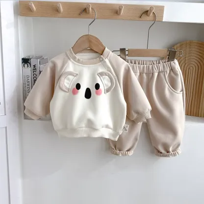 2pcs Koala  Sweatshirt and Pants Toddlers Sets