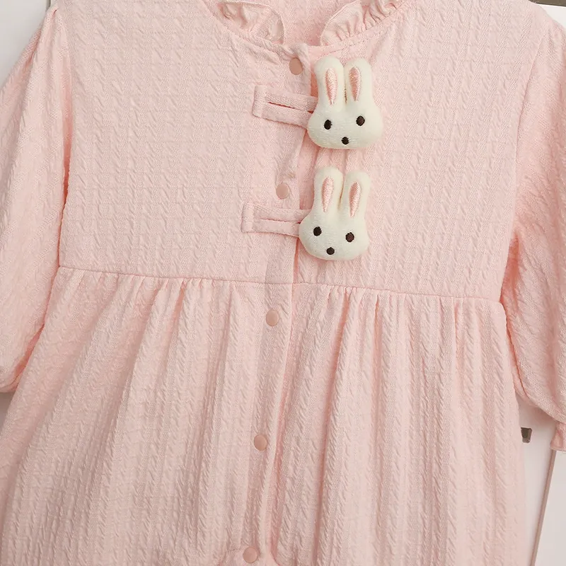 Baby Girl Princess Bunny Decorations Ruffled Toddler