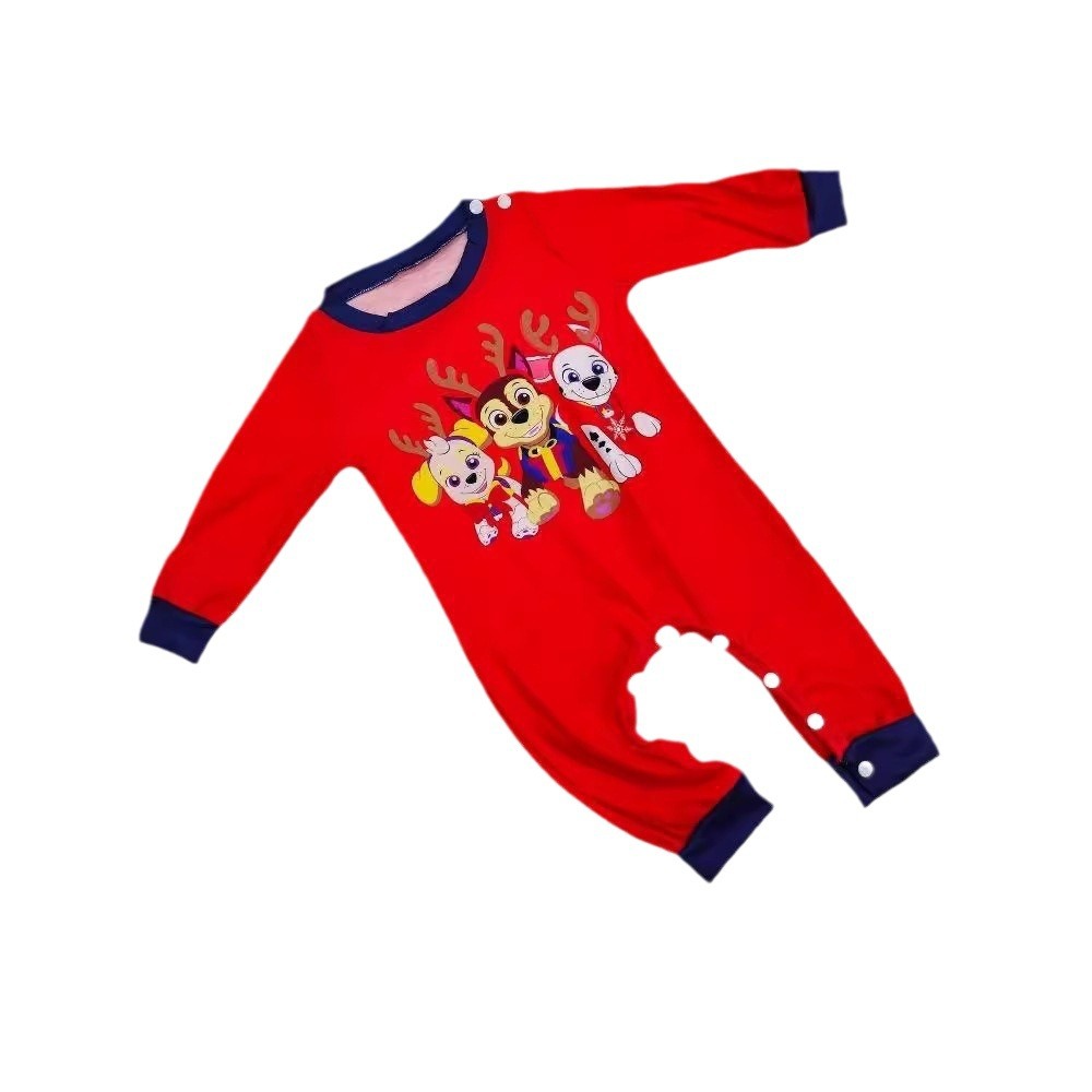 Matching Christmas Pajamas Cartoon Long-sleeve Pajamas Sets