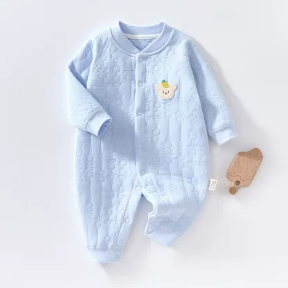 Baby Boy/Girl Lemon Bear Winter Romper