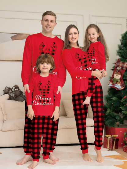 Matching Christmas Pajamas Christmas Tree Long-sleeve Pajamas Sets