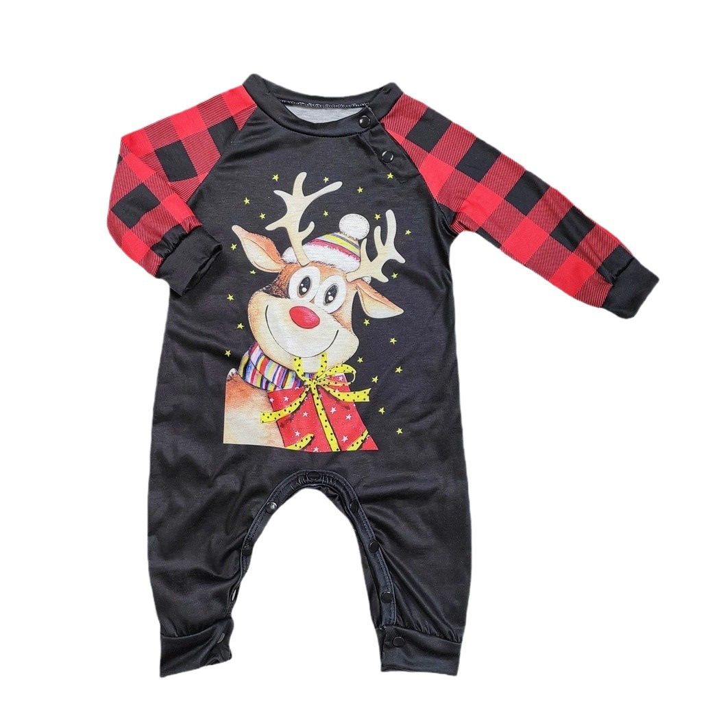 Matching Christmas Pajamas Deer Long-sleeve Pajamas Sets
