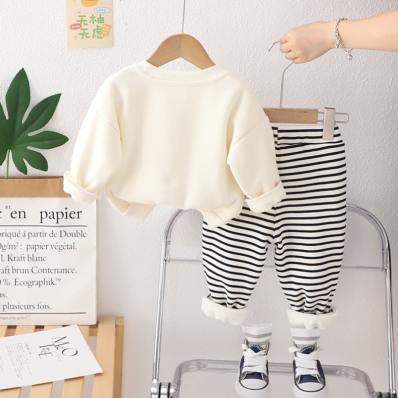 2pcs Toddler Boy Cute Bunny Top and Pant Set