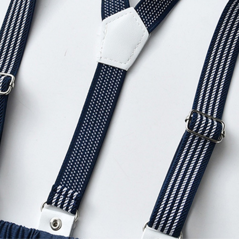 2pcs Baby Boys British Style Suspenders Set