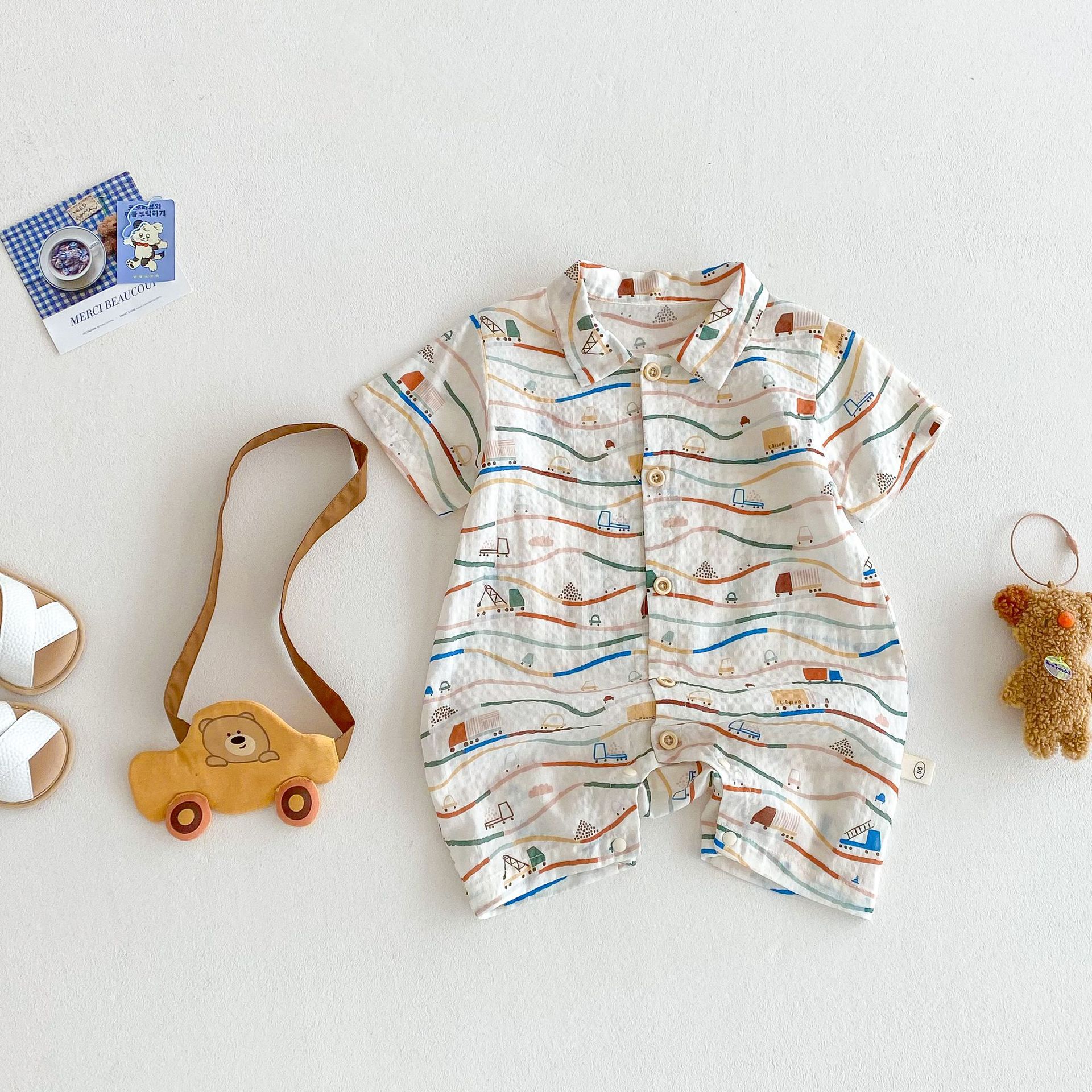 Baby Car Romper with Bag