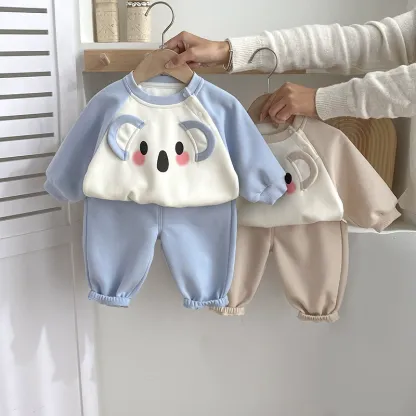 2pcs Koala  Sweatshirt and Pants Toddlers Sets