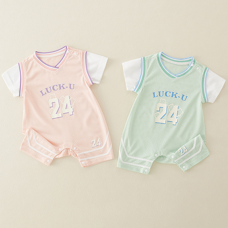 Baby Fake Two-piece Basketball Romper