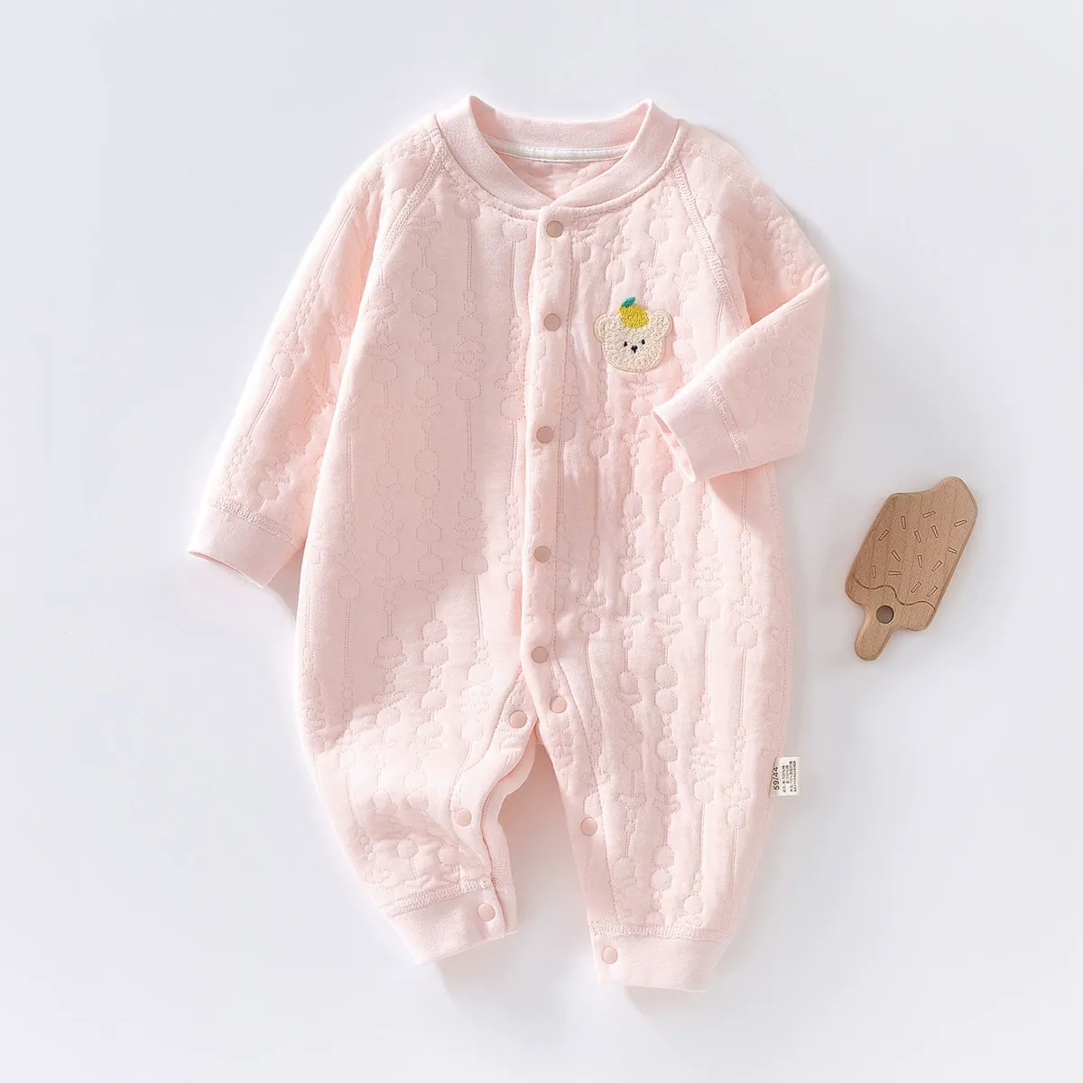 Baby Boy/Girl Lemon Bear Winter Romper