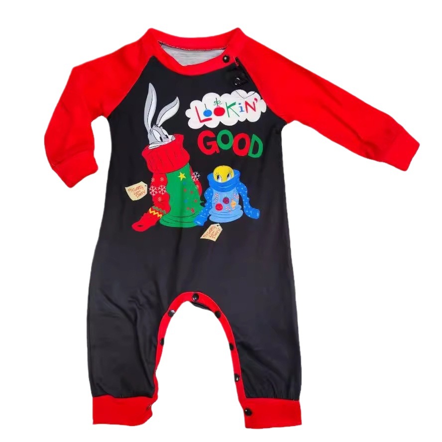 Matching Christmas Pajamas Lovely Cartoon Long-sleeve Pajamas Sets