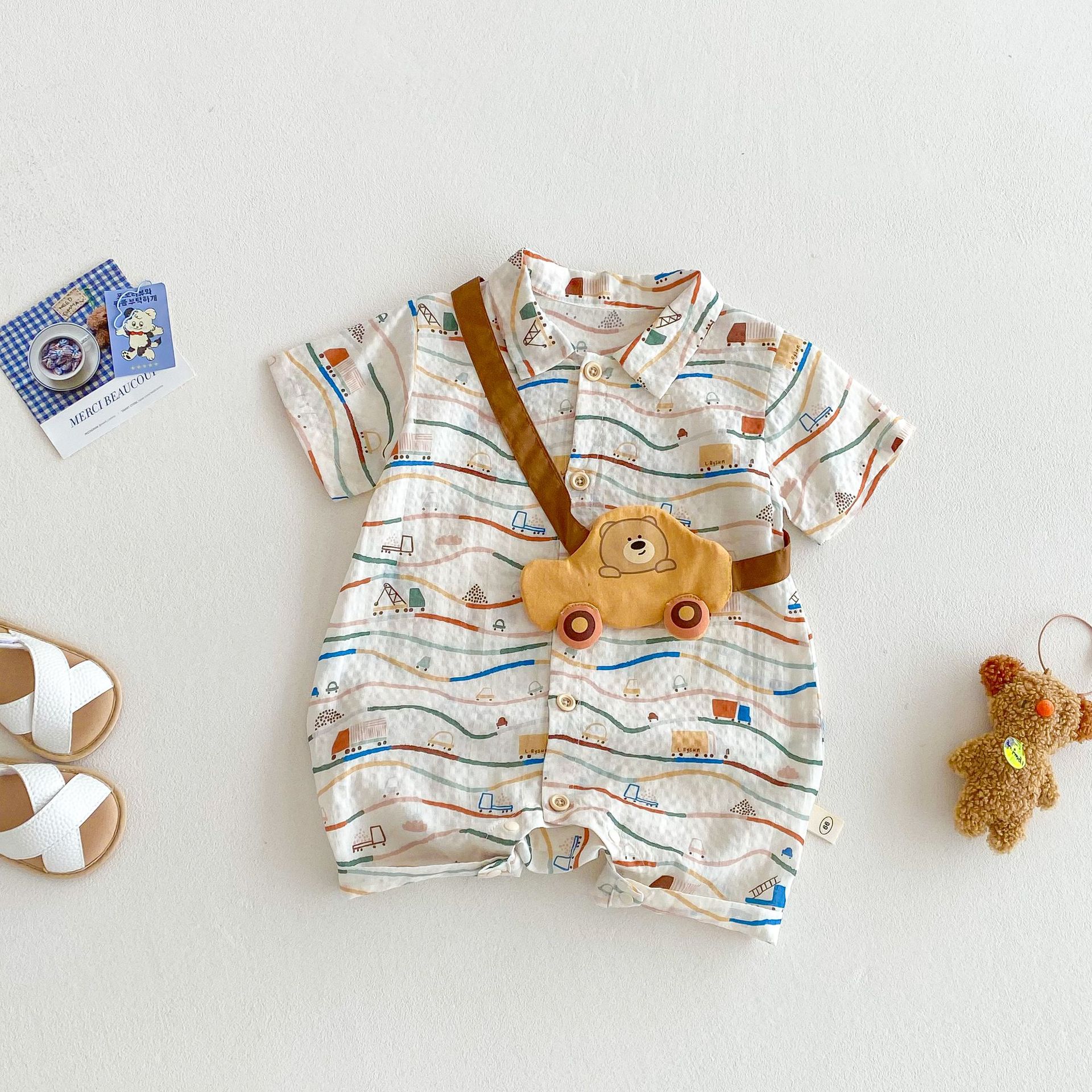 Baby Car Romper with Bag