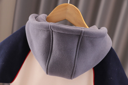 2pcs Toddler Boy Color Block Hooded Top and Pant Set