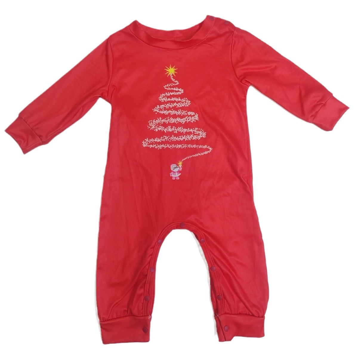 Matching Christmas Pajamas Tree Print Long-sleeve Pajamas Sets