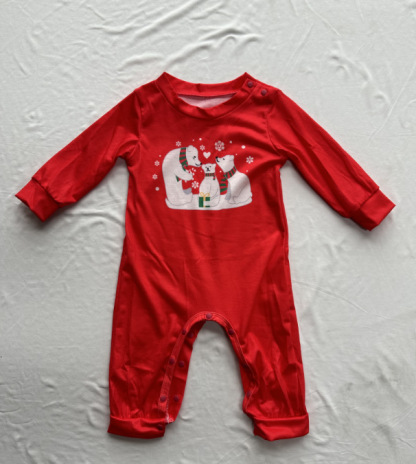 Matching Christmas Pajamas Bear Long-sleeve Pajamas Sets