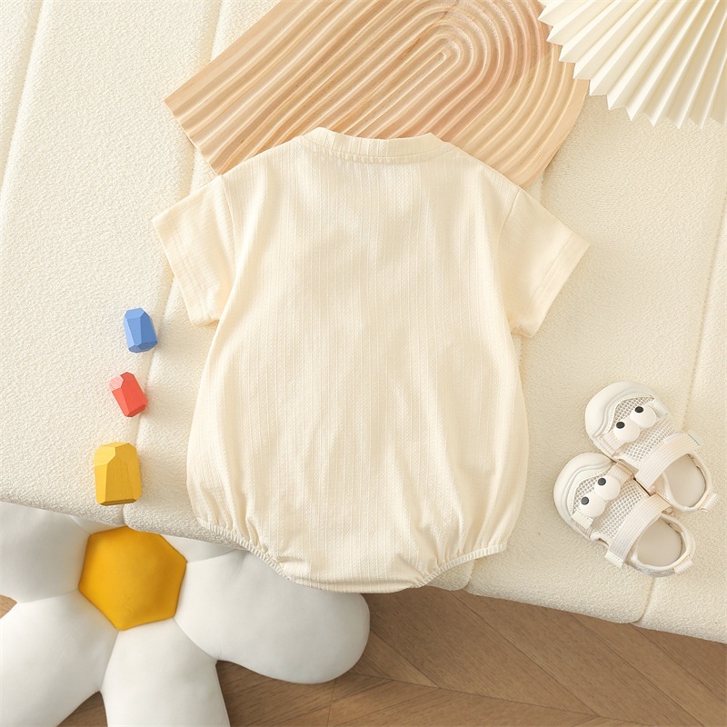 Baby Unisex Cartoon Short Sleeve Romper