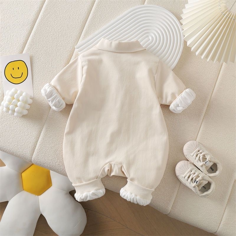 Baby Unisex Cute Cartoon Long Sleeve Romper