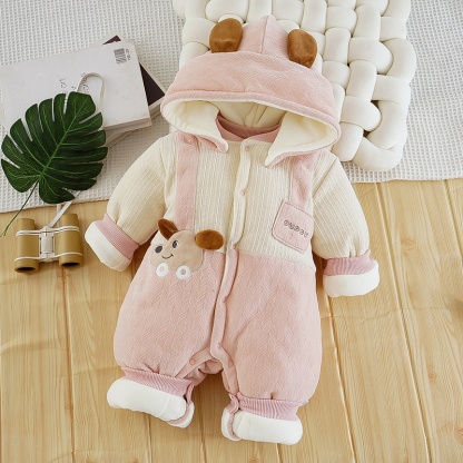 Baby Unisex Puppy Hooded Romper