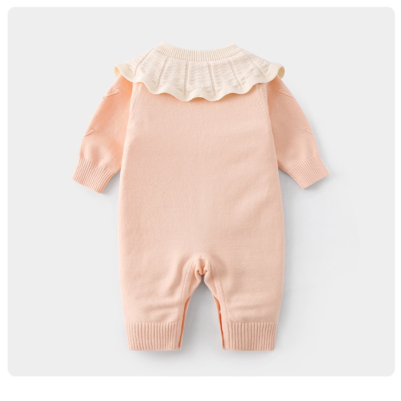 Baby Girl Ruffled Collar Romper