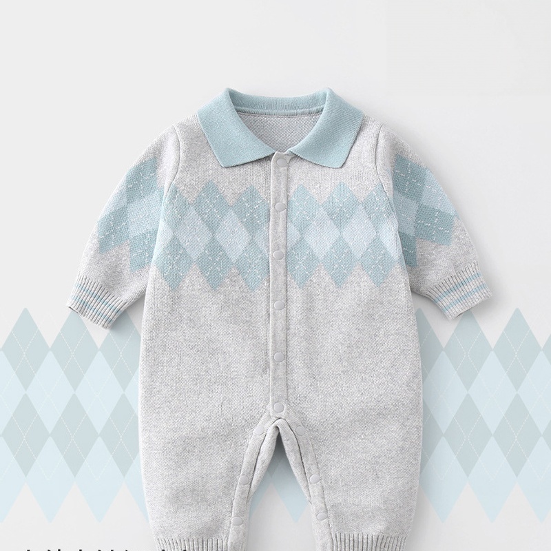 Baby Unisex British Style Tie Romper - kissminis