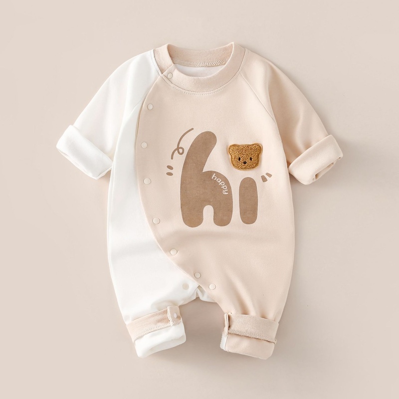 Baby Unisex Casual Long Sleeve Romper