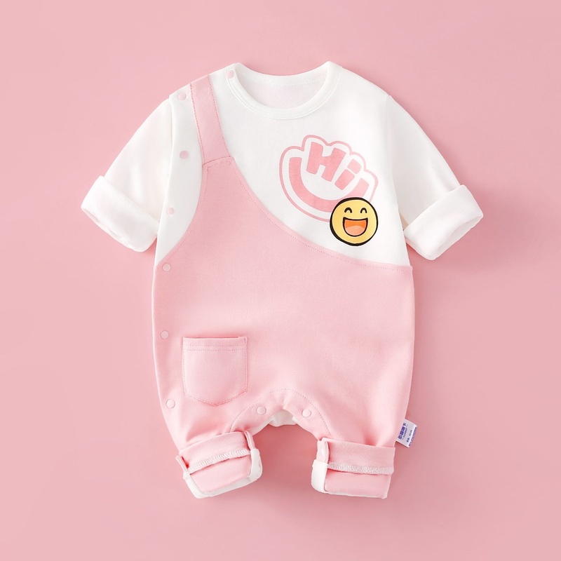 Baby Unisex Casual Long Sleeve Romper