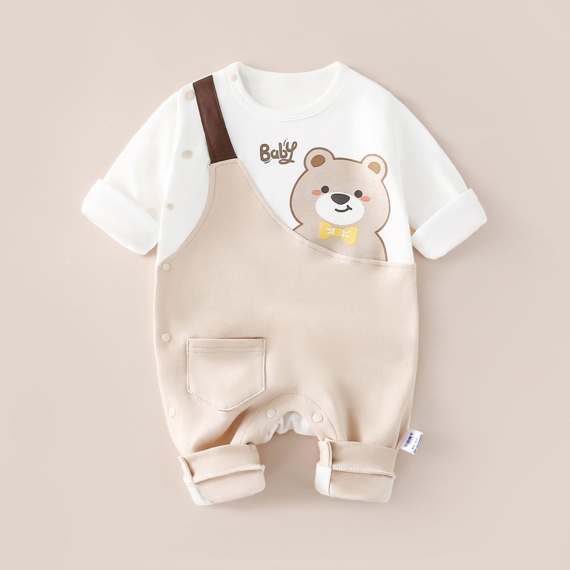 Baby Unisex Casual Long Sleeve Romper