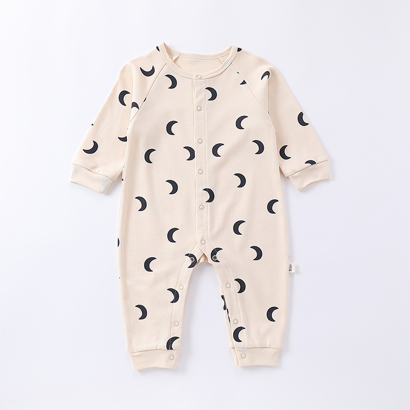 Baby Boy/Girl Cute Puppy Moon Long Sleeve Romper