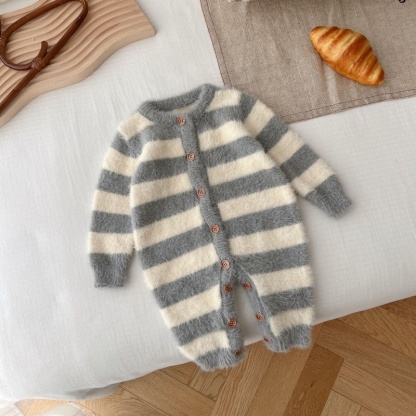 Baby Girl/Boy Mink Stripe Romper