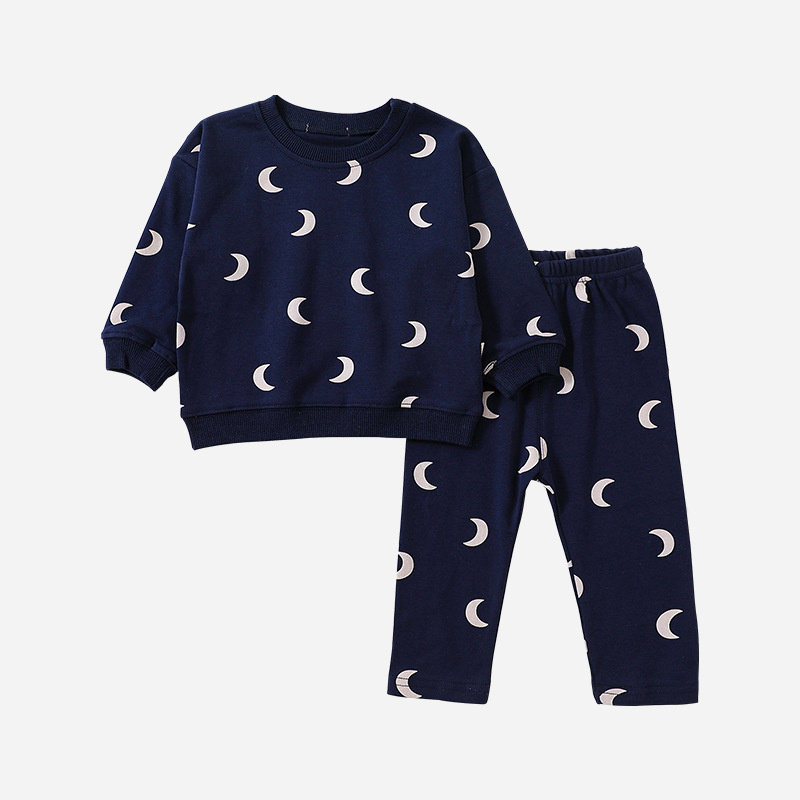 Baby Boy/Girl Cute Decorative Pattern Long Sleeve Sweatshirt + Pants Set