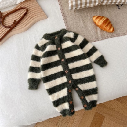 Baby Girl/Boy Mink Stripe Romper