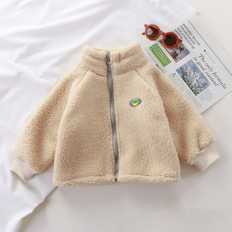 Baby Chain Cardigan Half Turtleneck Jacket