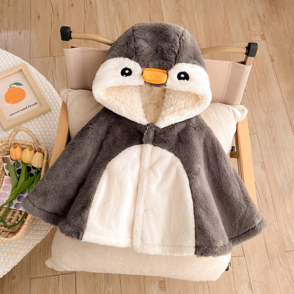 Baby Penguins Hooded Cape