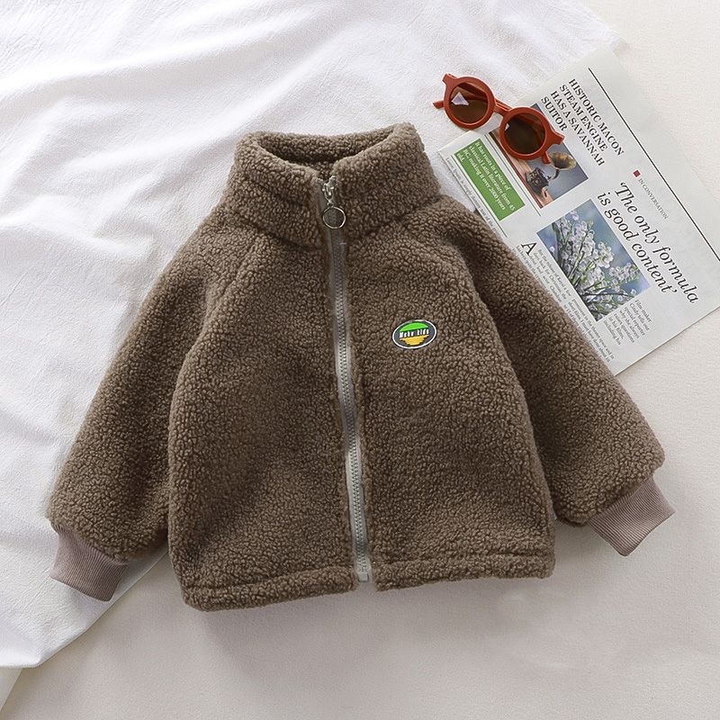 Baby Chain Cardigan Half Turtleneck Jacket