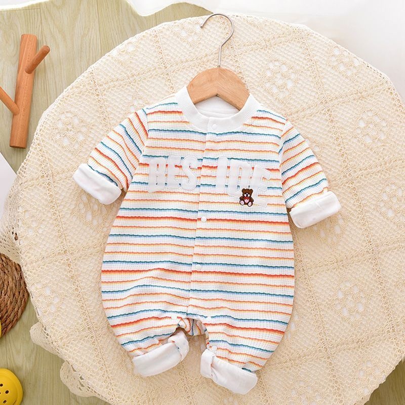 Baby Unisex Double Layer Long Sleeve Romper