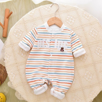 Baby Unisex Double Layer Long Sleeve Romper