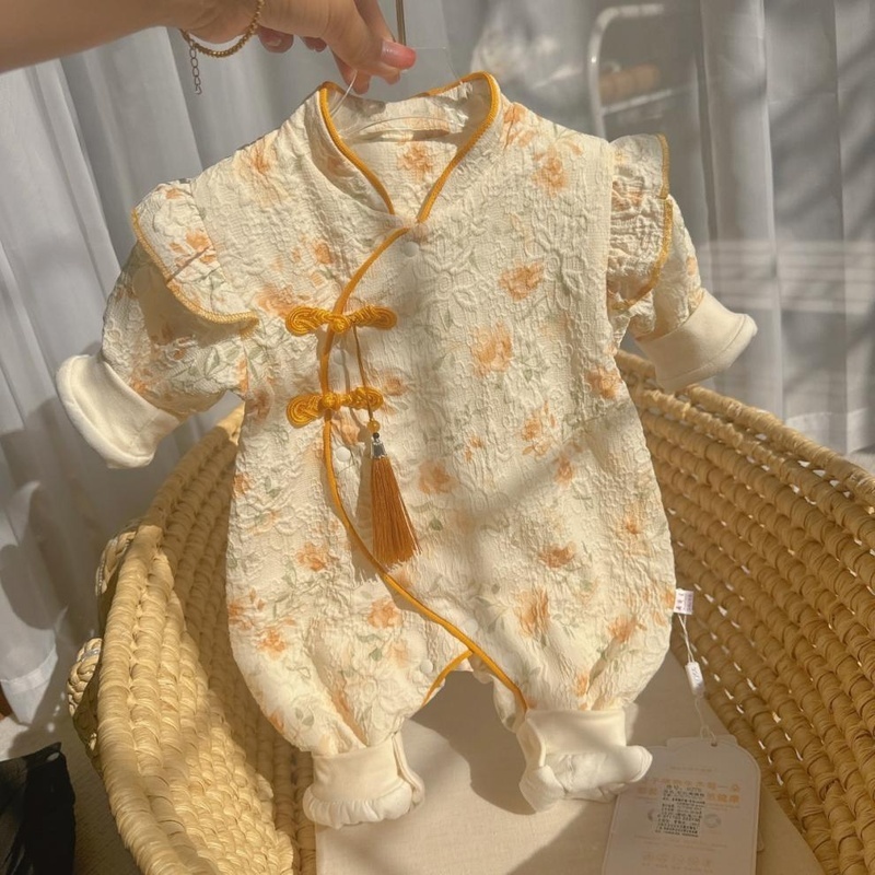 Baby Girl Chinese Style Romper - kissminis