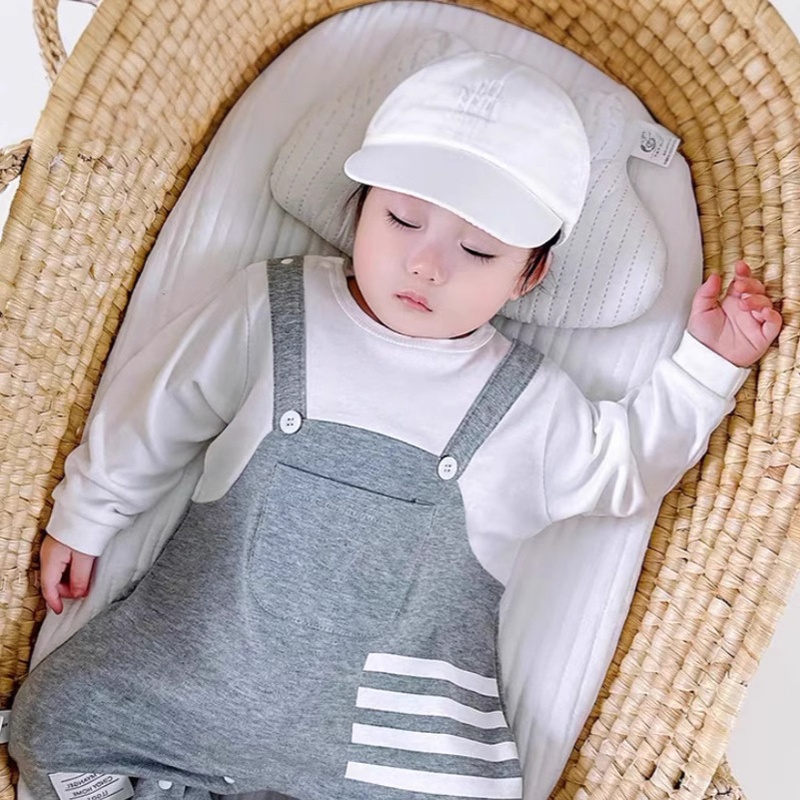 Baby Unisex Korean Style Long Sleeve Romper