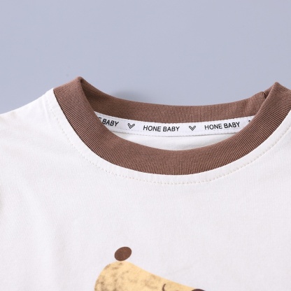 Baby Boy Duck Cardigan Three-Piece Set
