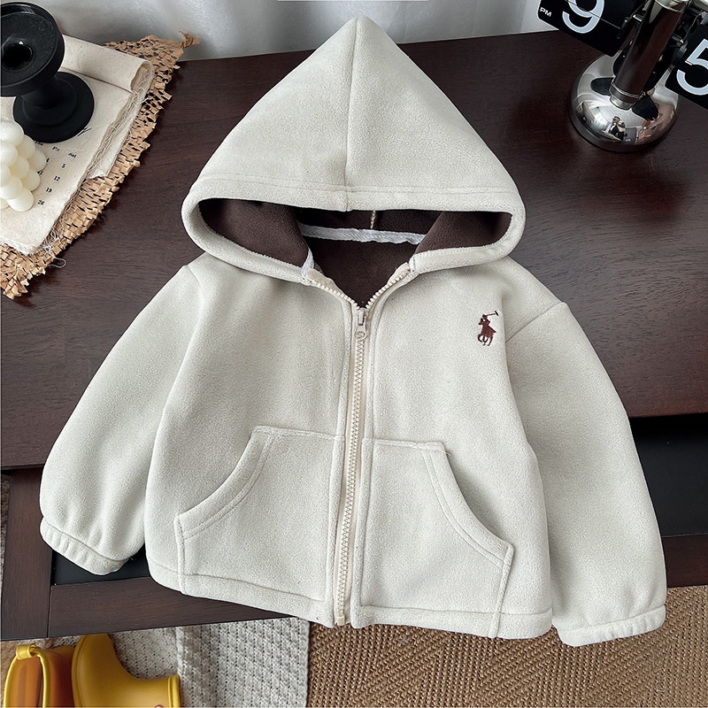 Double Sided Plush Hooded Kids Set